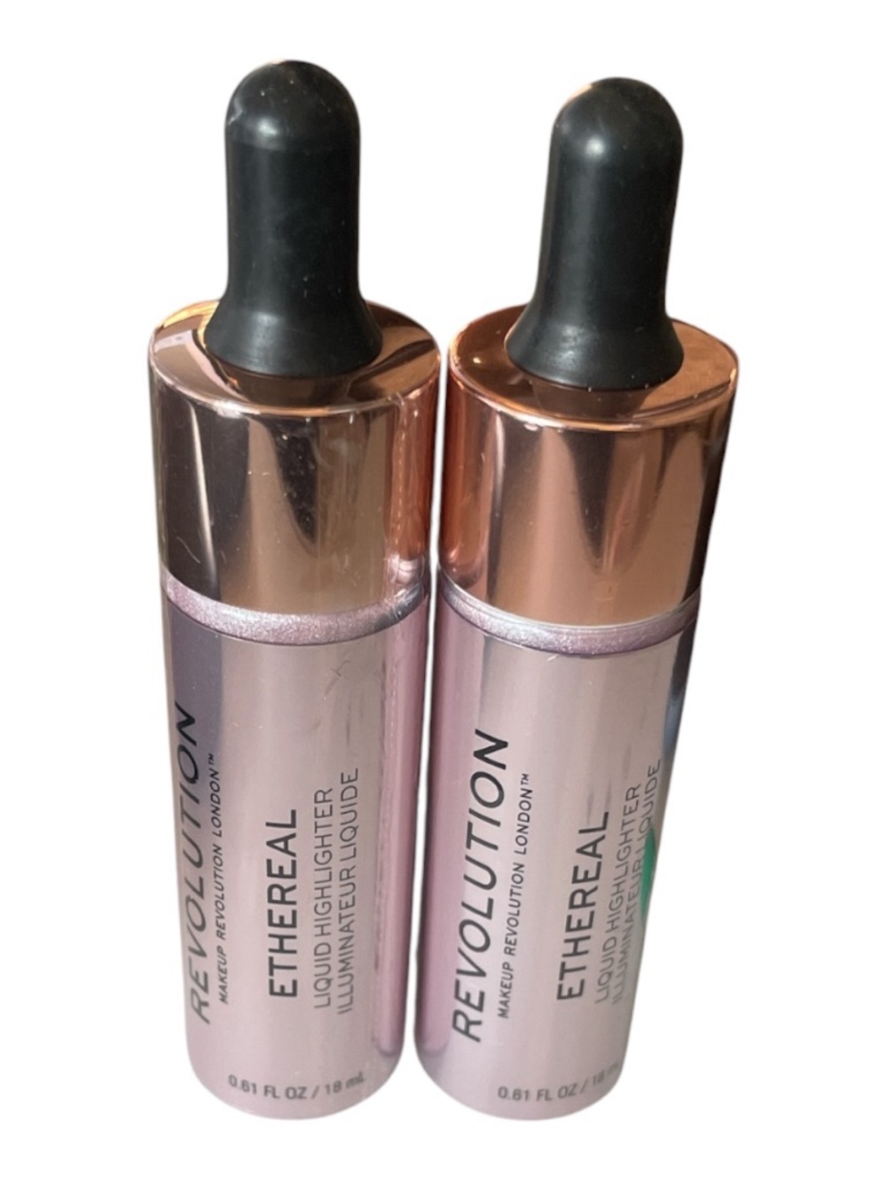 Revolution Ethereal Liquid Highlighter 0.61 fl oz / 18 ml - bundle of 2